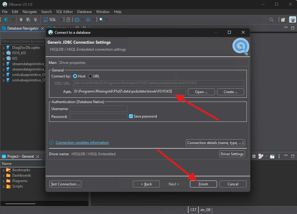 New database connection